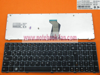 NEW Lenovo V570 B570 Keyboard Teclado Latin - Click Image to Close